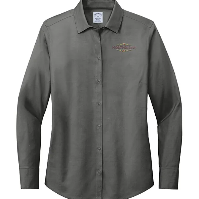 Brooks Brothers Wrinkle Free Stretch Pinpoint Shirt - Ladies'