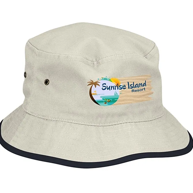 Brushed Cotton Twill Bucket Hat - Full Color