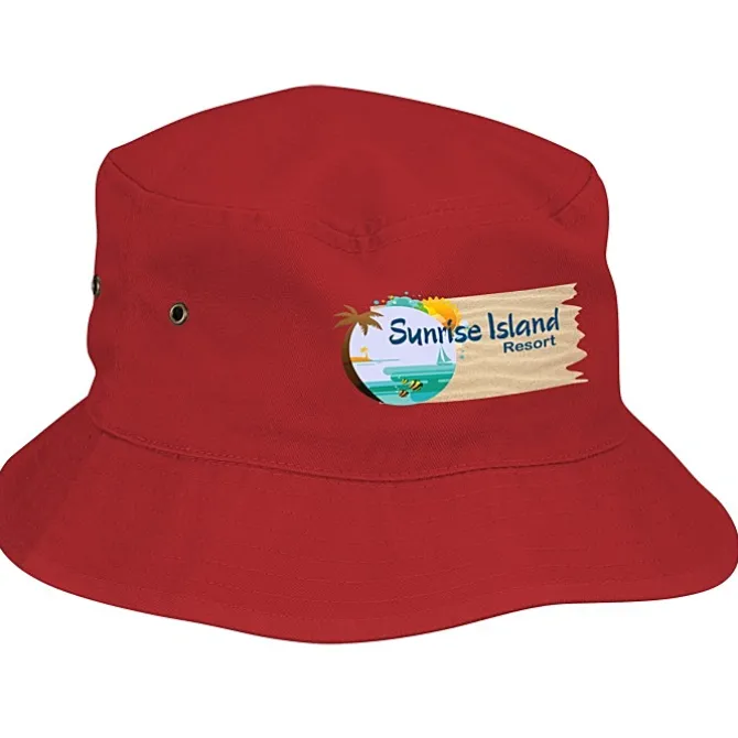 Brushed Cotton Twill Bucket Hat - Full Color