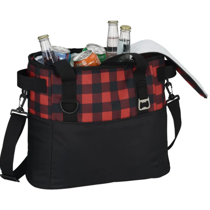 Buffalo Plaid Cooler Bag