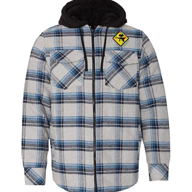 Burnside Quilted Flannel Full-Zip Hooded Jacket