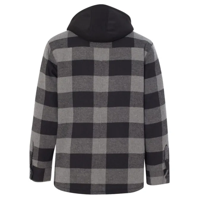 Burnside Quilted Flannel Full-Zip Hooded Jacket