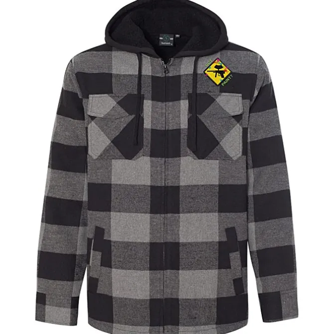 Burnside Quilted Flannel Full-Zip Hooded Jacket