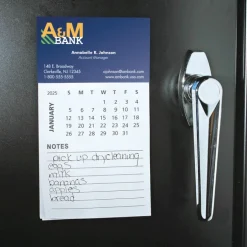 Business Card Magnet with Calendar and Notepad