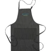 Butcher Apron with Two Patch Pockets - Pinstripe - 24 hr