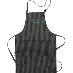 Butcher Apron with Two Patch Pockets - Pinstripe - 24 hr