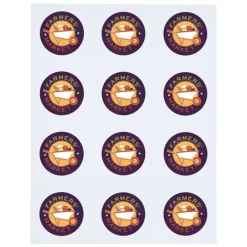 Button Sheeted Stickers - Circle - 2 inches