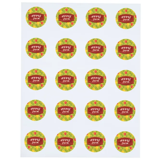 Button Sheeted Stickers - Circle - 1-1/2 inches