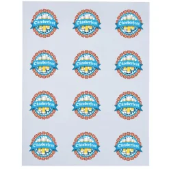 Button Sheeted Stickers - Circle - 2-1/4 inches