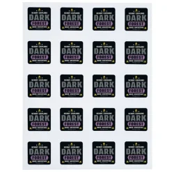 Button Sheeted Stickers - Square - 1-1/2 inches x 1-1/2 inches