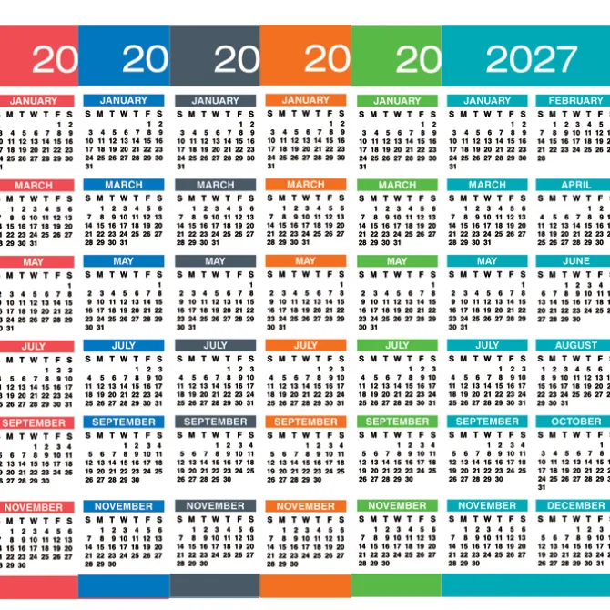 Calendar Bookmark - Illusion