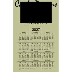 Calendar Magnet - Medium - Colors