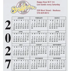 Calendar Magnet - Small - White