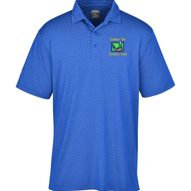 Callaway All-Over Stitched Chev Polo - Men's