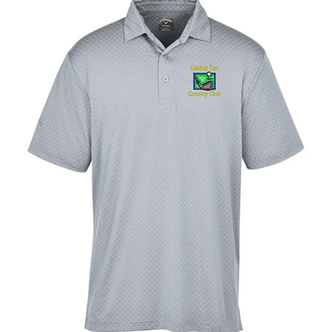 Callaway All-Over Stitched Chev Polo - Men's
