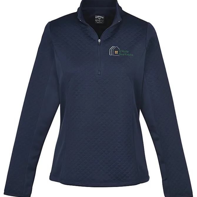 Callaway Diamond Quilted Fleece 1/4-Zip Pullover - Ladies'