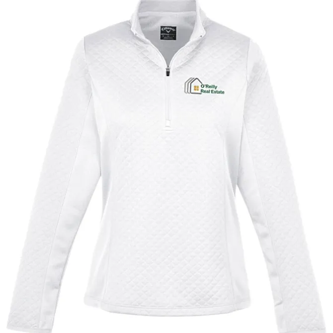 Callaway Diamond Quilted Fleece 1/4-Zip Pullover - Ladies'