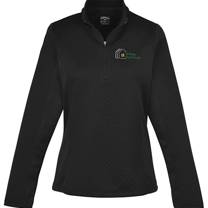 Callaway Diamond Quilted Fleece 1/4-Zip Pullover - Ladies'