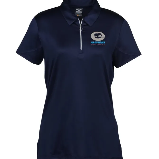 Callaway Tulip Sleeve Zip Polo - Ladies'