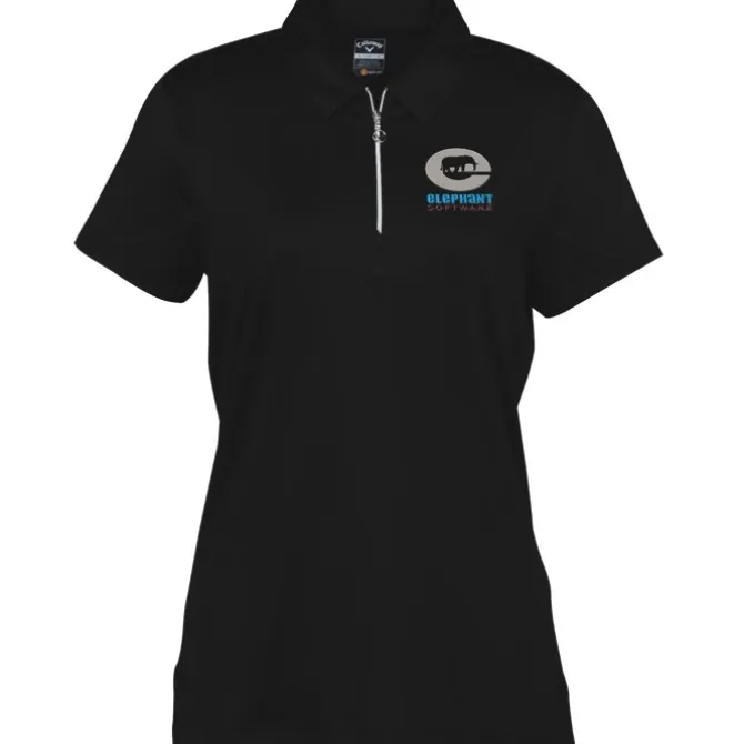 Callaway Tulip Sleeve Zip Polo - Ladies'