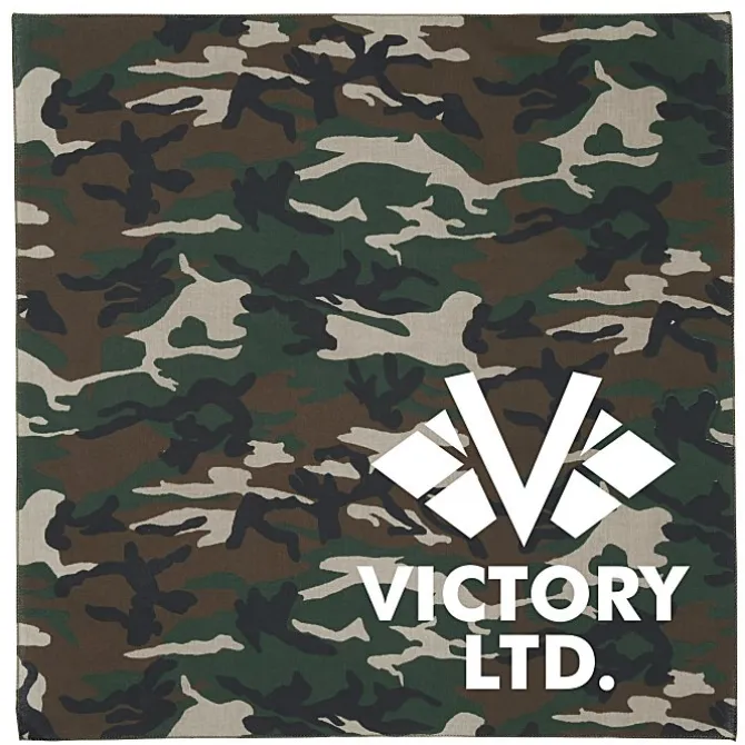 Camo Bandana - 22 inches x 22 inches
