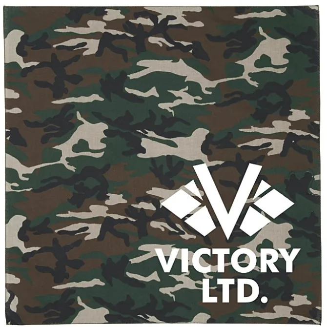 Camo Bandana - 22 inches x 22 inches