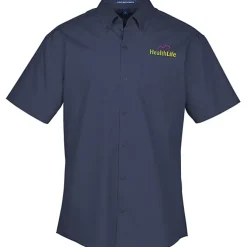 Carefree Short Sleeve Poplin Shirt - Men's