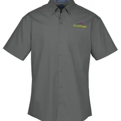 Carefree Short Sleeve Poplin Shirt - Men's