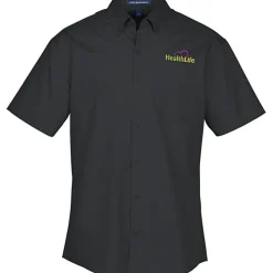 Carefree Short Sleeve Poplin Shirt - Men's