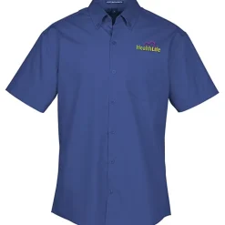 Carefree Short Sleeve Poplin Shirt - Men's