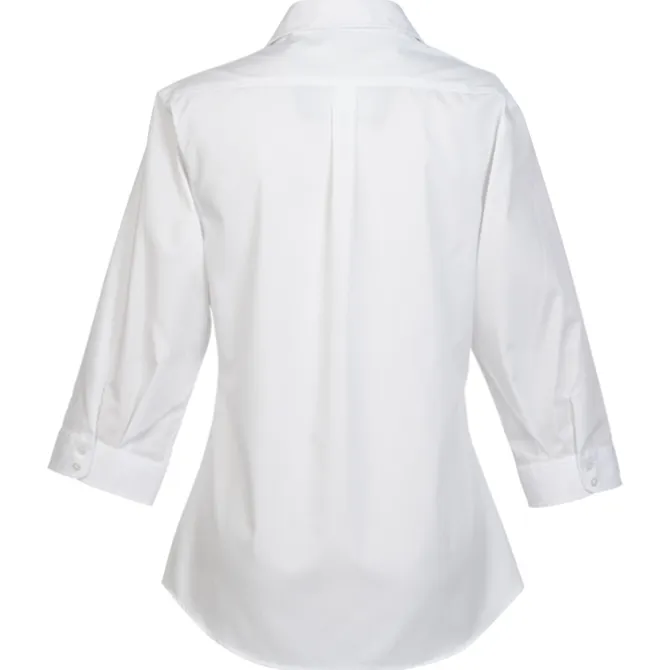 Carefree 3/4 Sleeve Poplin Shirt - Ladies'