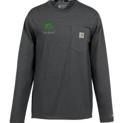 Carhartt Force Long Sleeve Pocket T-Shirt - Embroidered