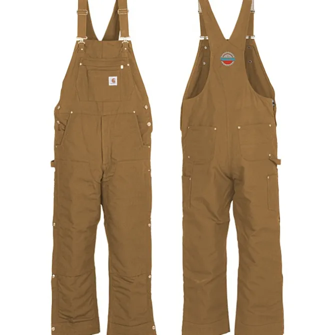 Carhartt Quilt Lined Firm Duck Bib Overalls