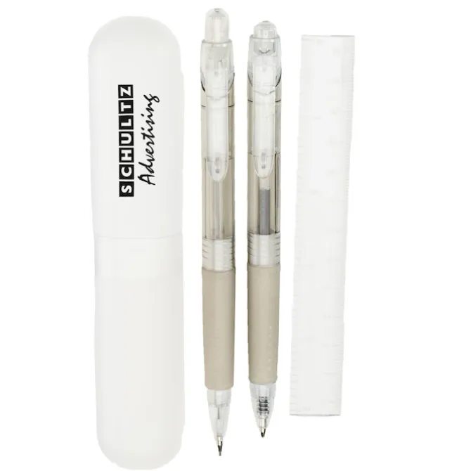 Caribbean Pen and Mechanical Pencil Set with Ruler