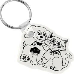 Cats & Dogs Soft Keychain - Opaque