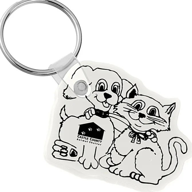 Cats & Dogs Soft Keychain - Opaque