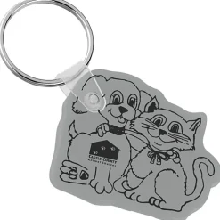 Cats & Dogs Soft Keychain - Opaque