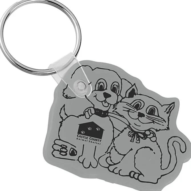 Cats & Dogs Soft Keychain - Opaque