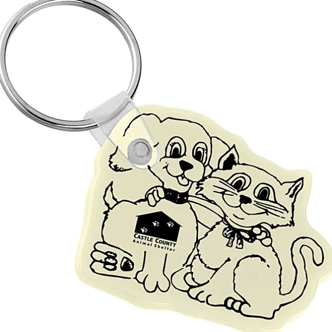 Cats & Dogs Soft Keychain - Opaque