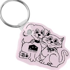 Cats & Dogs Soft Keychain - Opaque