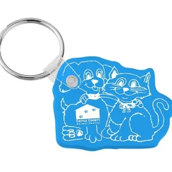 Cats & Dogs Soft Keychain - Translucent