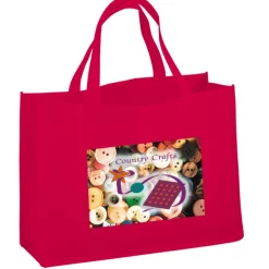 Celebration Shopping Tote - 12 inches x 16 inches - 18 inches Handles - Full Color