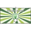 Center Clip Fairway Golf Towel with Carabiner