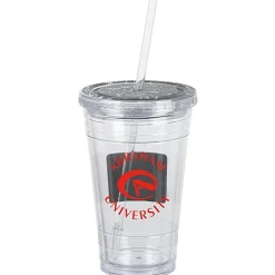 Chalkboard Tumbler with Straw - 16 oz.