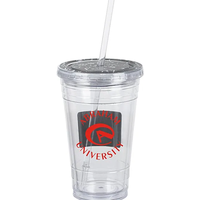 Chalkboard Tumbler with Straw - 16 oz.