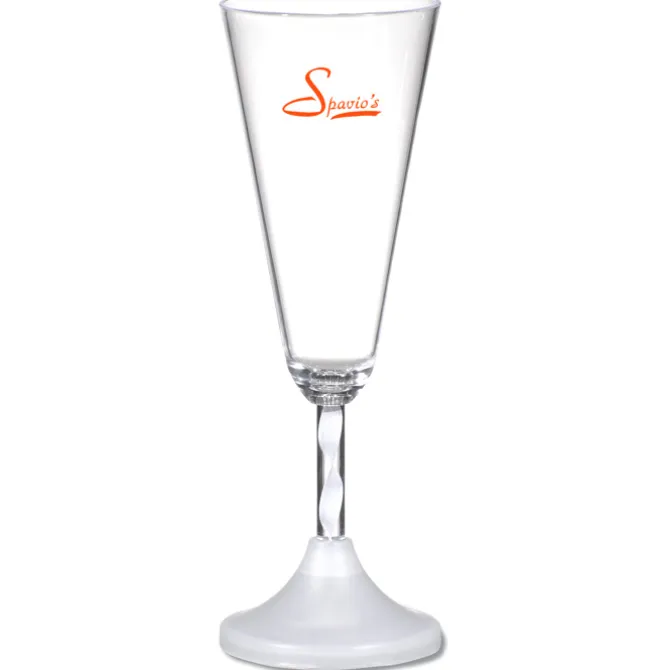 Champagne Glass with Light-Up Spiral Stem - 7 oz.