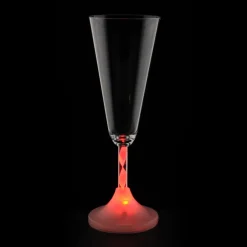 Champagne Glass with Light-Up Spiral Stem - 7 oz. - 24 hr