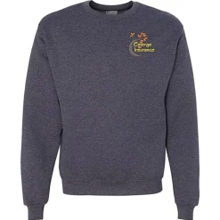 Champion Powerblend Crew Sweatshirt - Men's - Embroidered