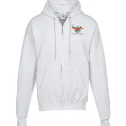 Champion Powerblend Full-Zip Hoodie - Embroidered