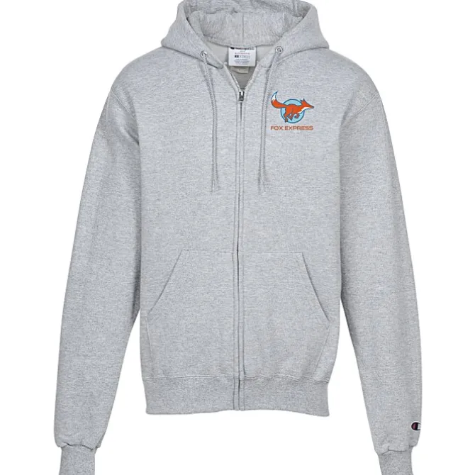 Champion Powerblend Full-Zip Hoodie - Embroidered